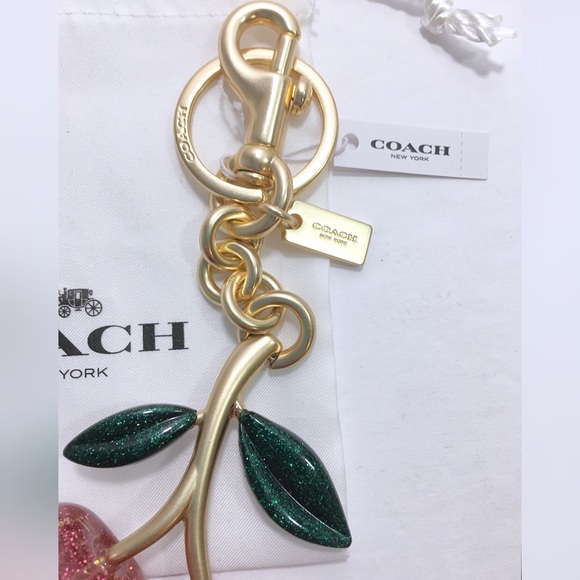 Coach Cherry Keychain Bag Charm NWT - Picture 6 of 6